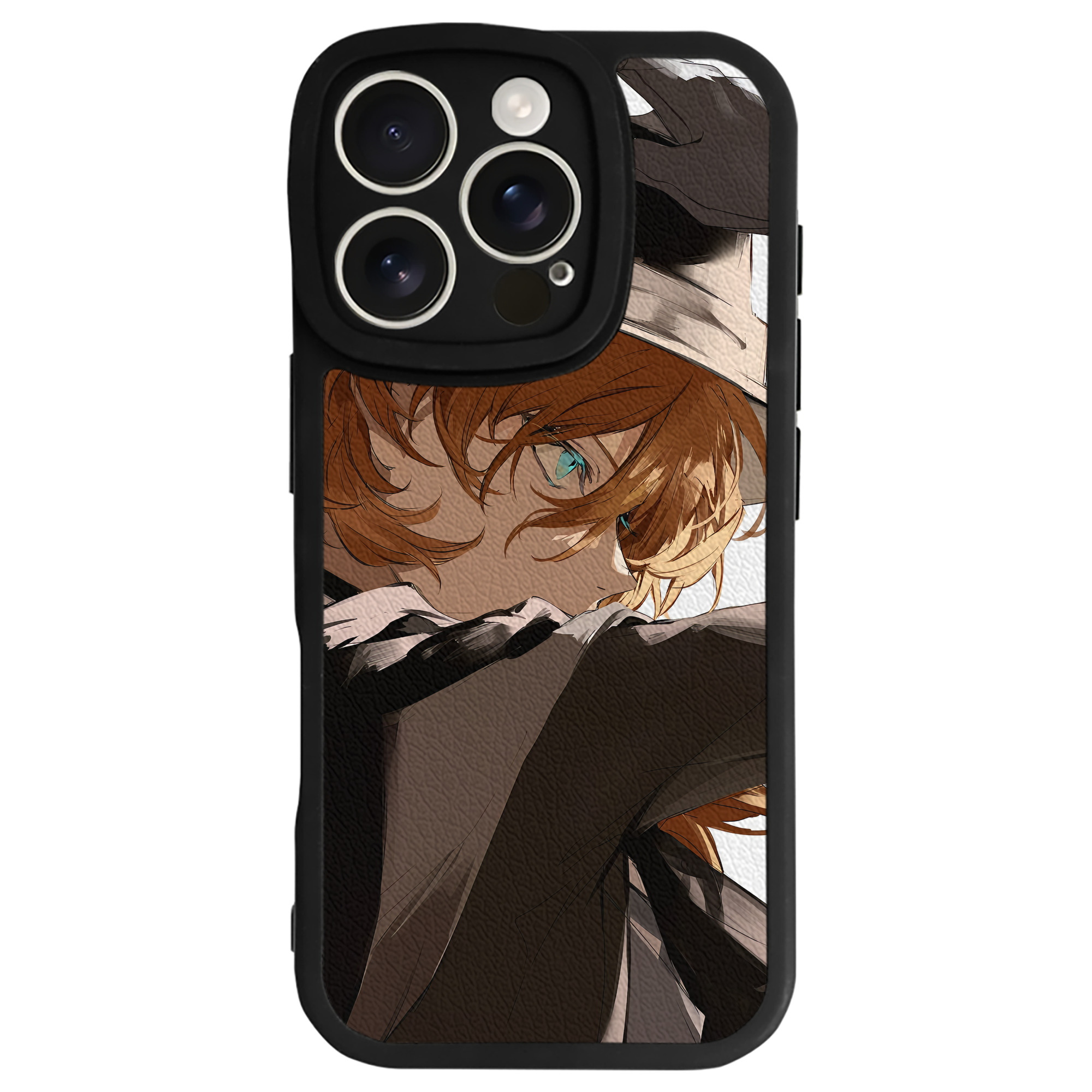 （画像用） 文豪ストレイドッグス Bungo Stray Dogs 【iPhone 16シリーズ対応】シリコンスマホケース（レザー調） 材質：シリコン
